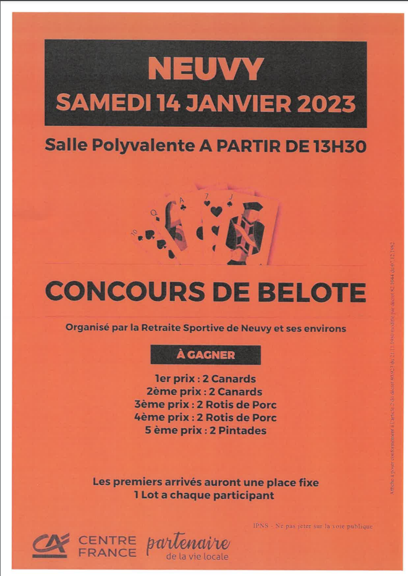 Concours de belote