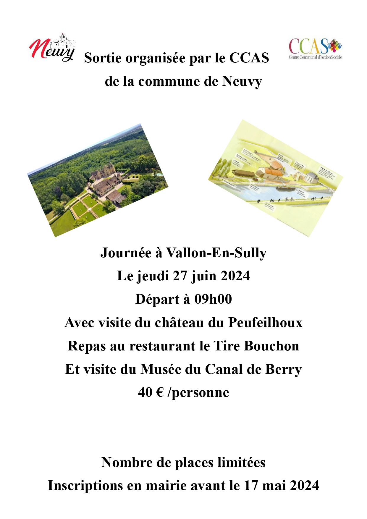 CCAS - SORTIE A VALLON EN SULLY