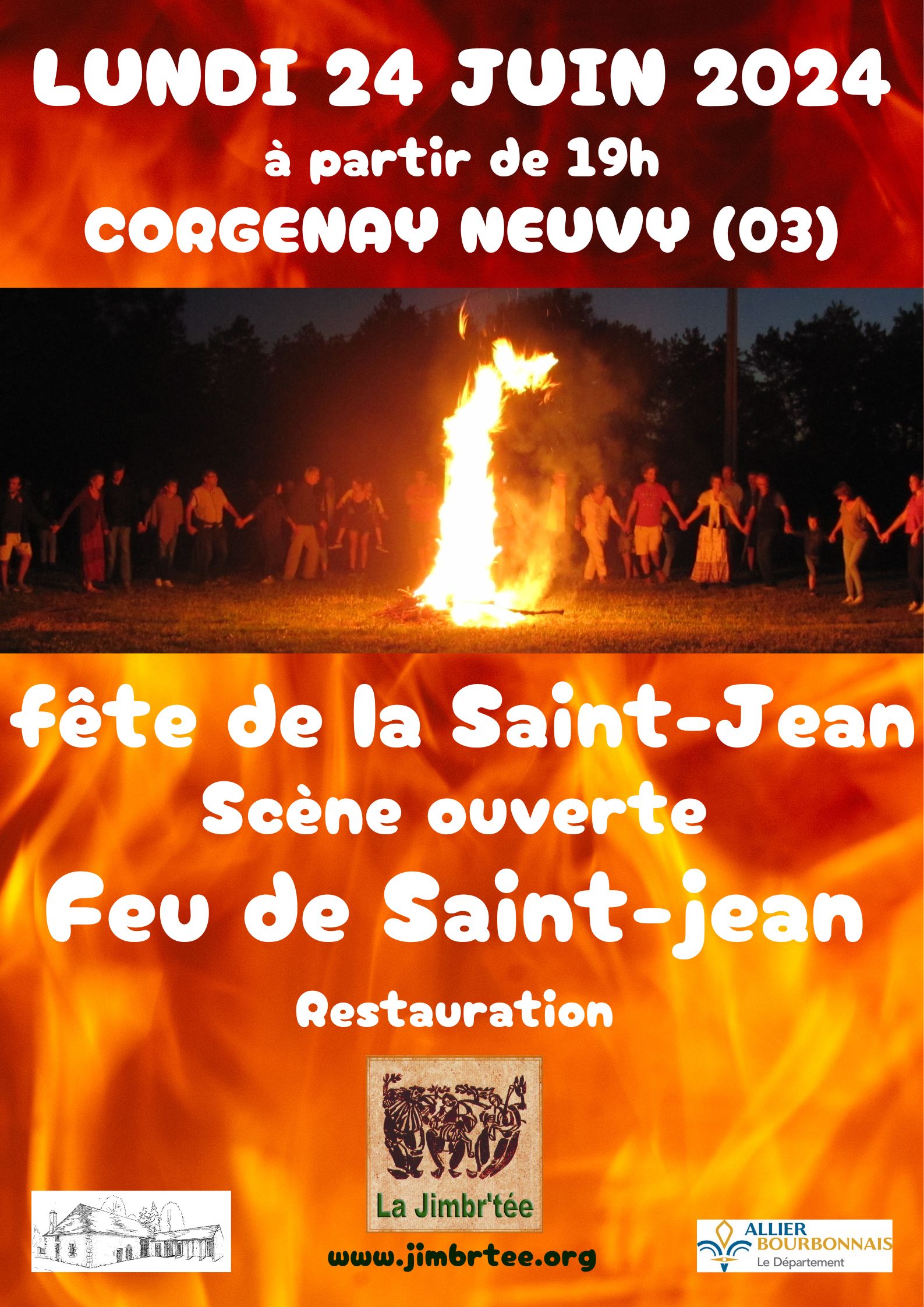 GRANGE DE CORGENAY - FEU DE LA SAINT JEAN