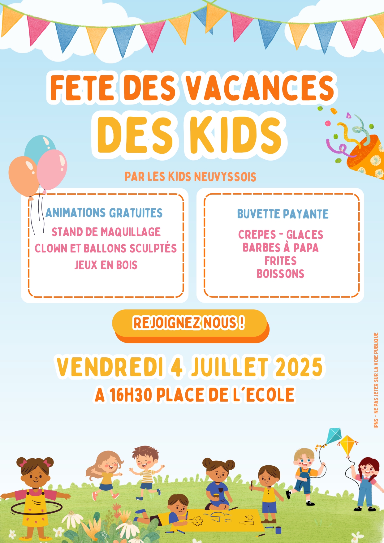 FÊTE DES VACANCES DES KIDS NEUVYSSOIS