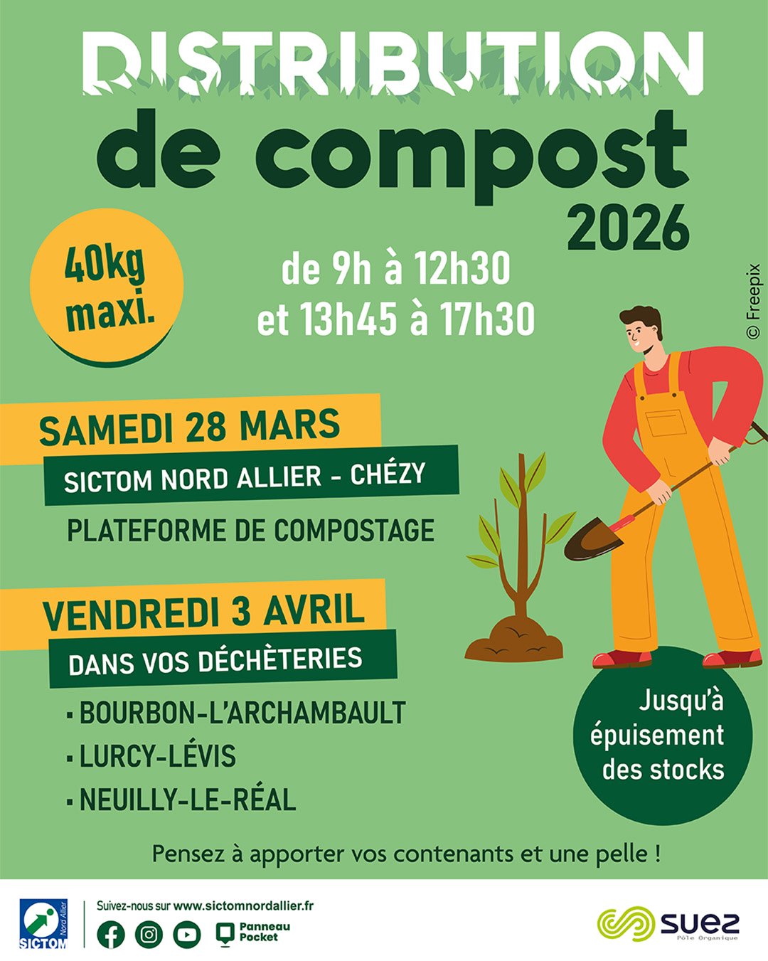 SICTOM NORD ALLIER - DISTRIBUTION DE COMPOST