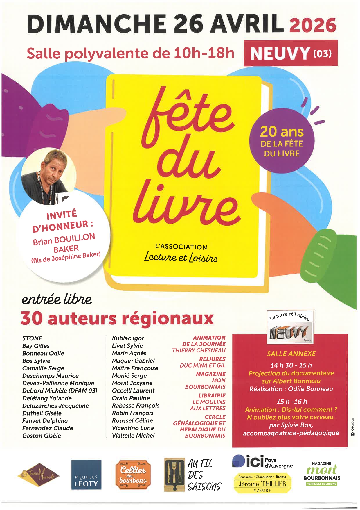 LECTURE ET LOISIRS - 20 ANS DE LA FÊTE DU LIVRE
