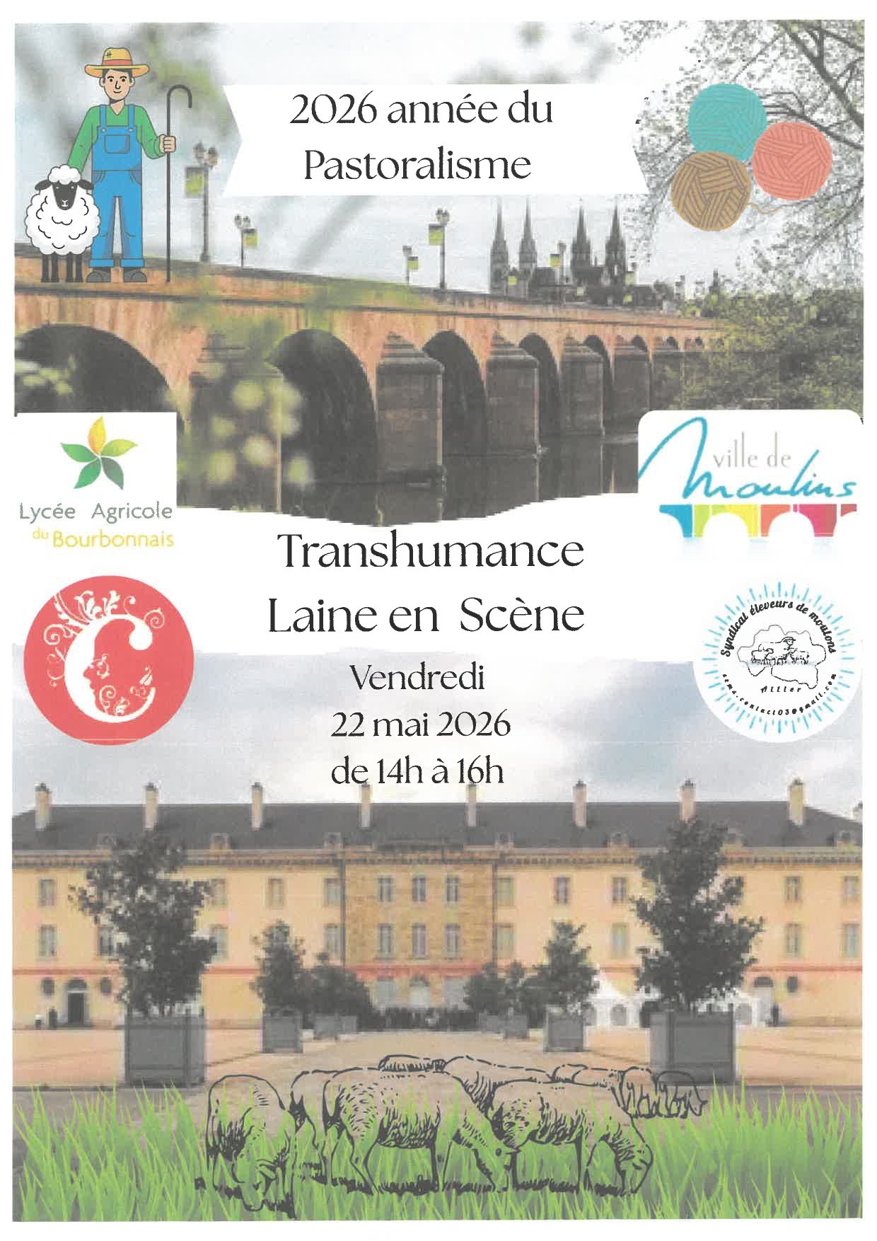 TRANSHUMANCE - LAINE EN SCÈNE