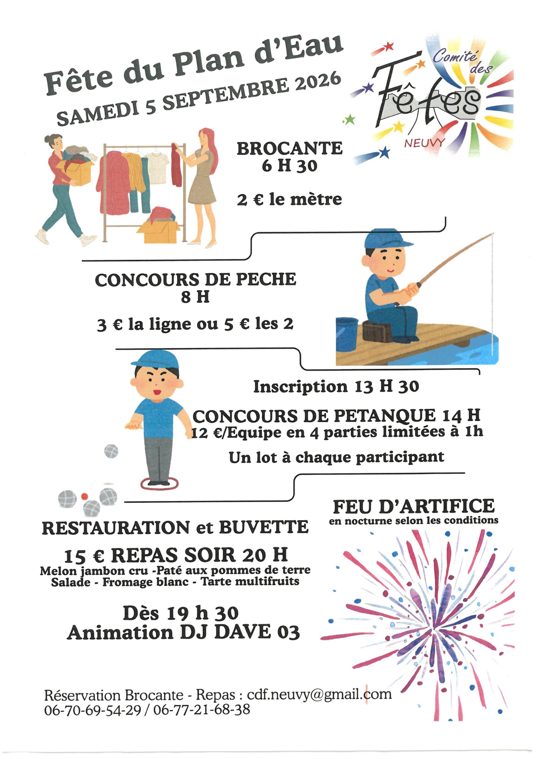 COMITÉ DES FÊTES - FÊTE DU PLAN D'EAU