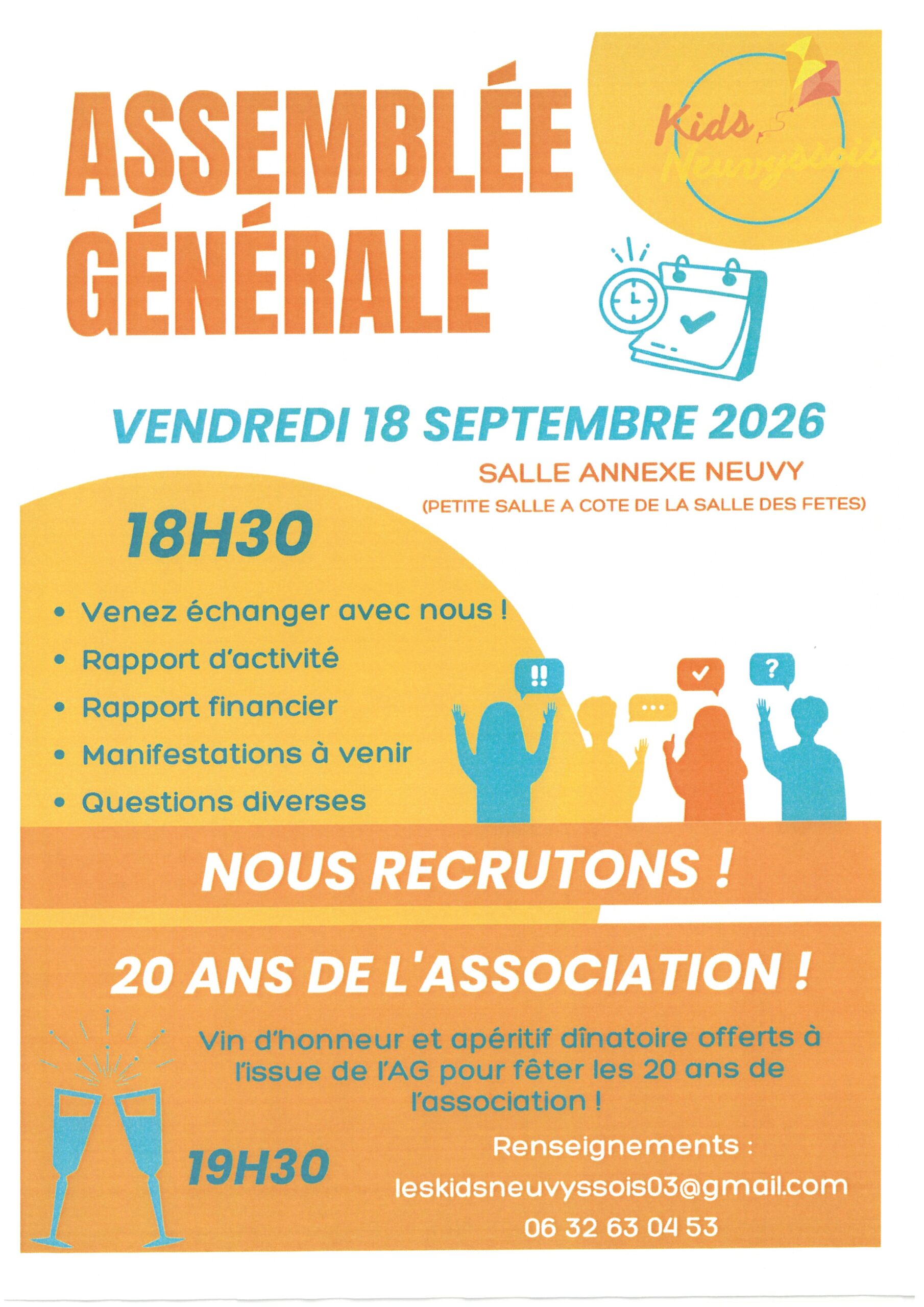 KIDS NEUVYSSOIS - ASSEMBLÉE GÉNÉRALE