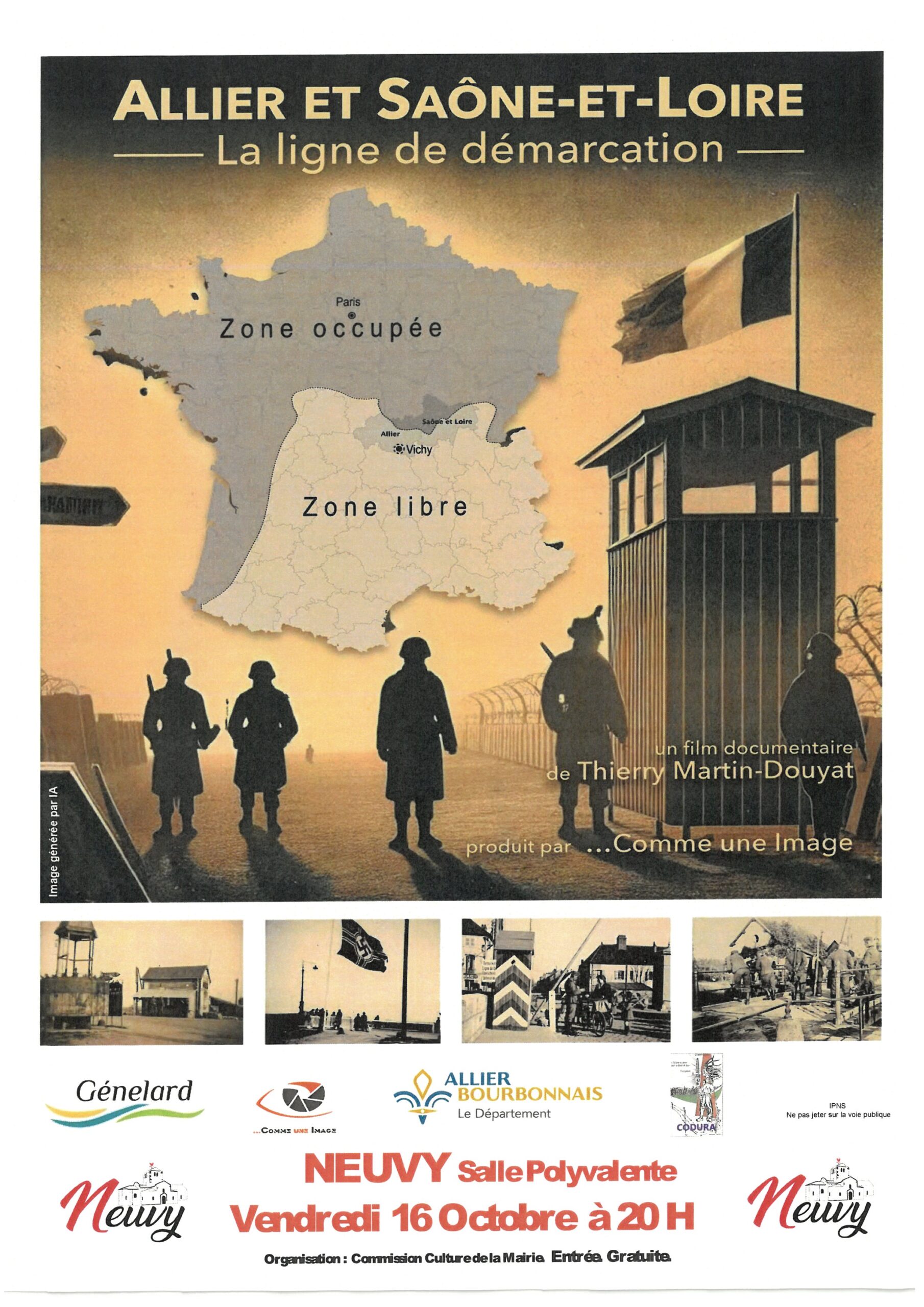 ALLIER ET SAÔNE-ET-LOIRE, LA LIGNE DE DÉMARCATION